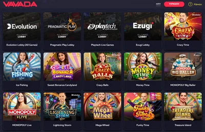 Live-казино Вавада - столы с живыми дилерами Evolution и Pragmatic