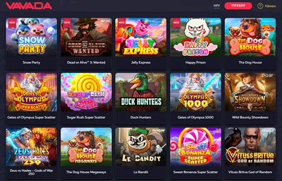 Каталог слотов Вавада - более 4200 игр от 100 провайдеров
